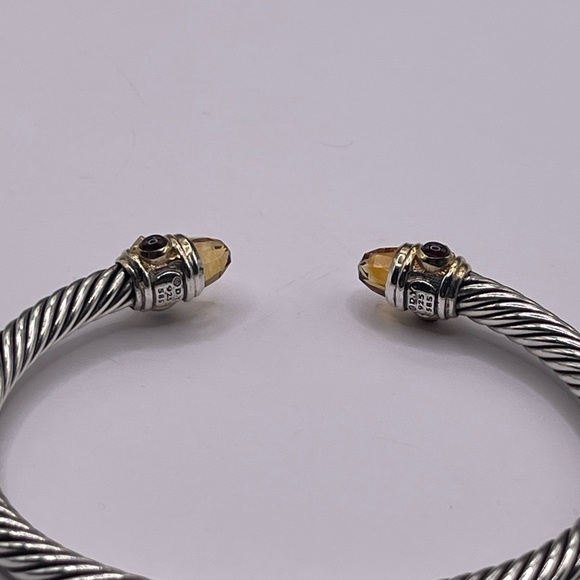 David Yurman 5mm Renaissance Bracelet with Citrine and 14k Gold - Picture 12 of 16